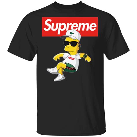 supreme simpson gucci t shirt|supreme gucci mane tee black.